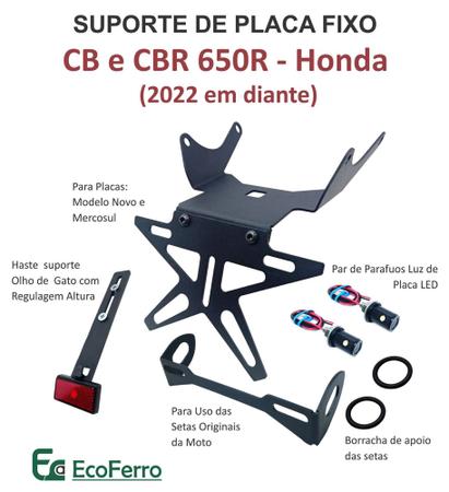 Imagem de Eliminador de Rabeta FIXO Honda Cb 650R CBR 650R (2022 em diante) para Setas Originais