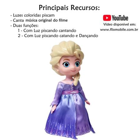 Boneca Elsa Frozen Disney Musical Canta Musica Lançamento