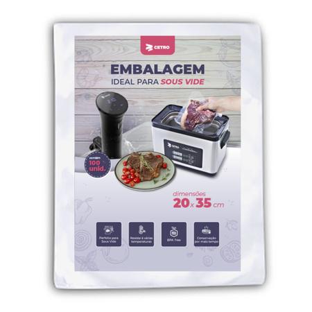 Imagem de Embalagem Sous Vide 20x35 - 100 Unidades