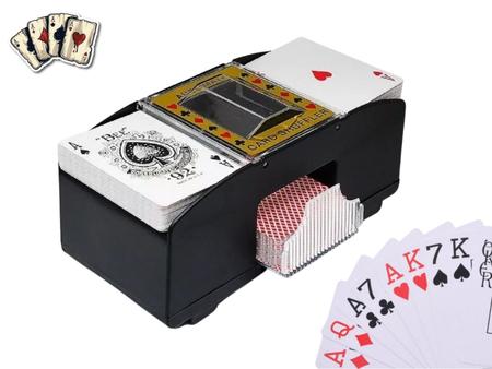 Imagem de Embaralhador Misturador Cartas Automático Baralho Poker- Uno