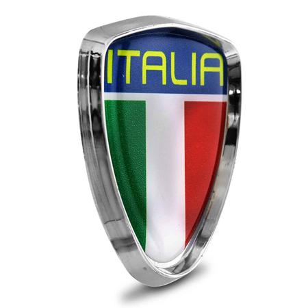Imagem de Emblema Adesivo Itália Punto 1995 a 2017 Borda Cromada