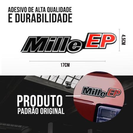 Imagem de Emblema Adesivo Resinado Fiat Uno Mille EP