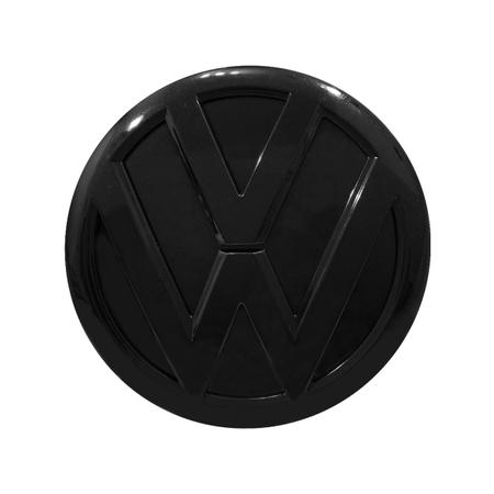 Imagem de Emblema Grade VW Golf Jetta Passat Polo Virtus 2018 Até 2022 Black Piano 