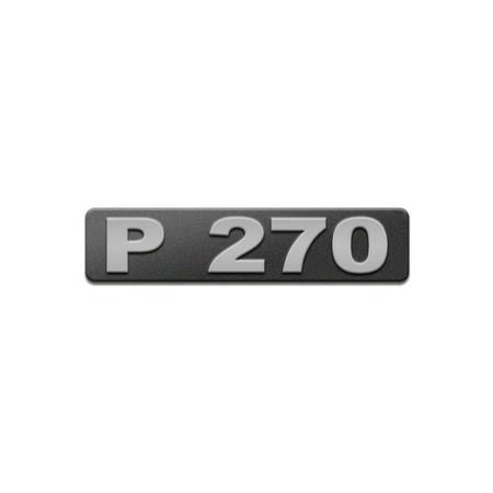 Imagem de Emblema Potência Para Scania P270 Moderno - Cinza