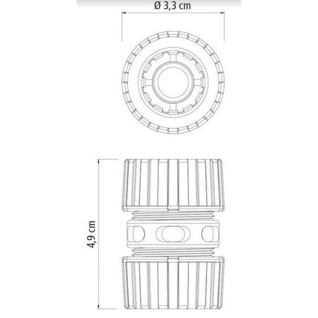 Imagem de Emenda para Mangueira Ligação Adaptador Tramontina 1/2 78510