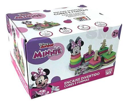 Imagem de Encaixe Divertido Formas E Cores Minnie 22 Pçs Mdf Didático