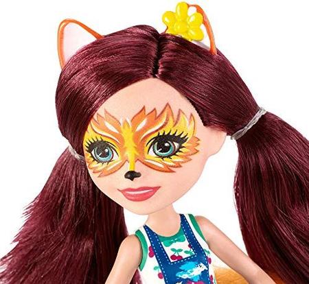 Imagem de Enchantimals Art Studio Playset com Felicity Fox Doll e Flick Fox, Boneca Pequena de 6 polegadas, com Cavalete, Fezes e Acessórios de Arte e Pintura Menores, Presente para Crianças de 3 a 8 Anos, Multi