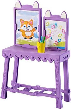 Imagem de Enchantimals Art Studio Playset com Felicity Fox Doll e Flick Fox, Boneca Pequena de 6 polegadas, com Cavalete, Fezes e Acessórios de Arte e Pintura Menores, Presente para Crianças de 3 a 8 Anos, Multi