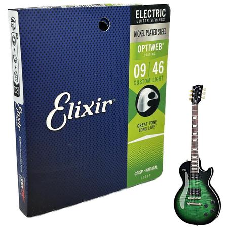 Imagem de Encordoamento 09-46 Elixir Guitarra Nickel Revestido Oficial