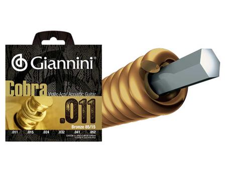 Imagem de Encordoamento Giannini Cobra para Violão .011 Bronze GEEFLK