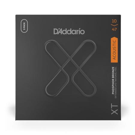 Imagem de Encordoamento Violão Aço Revestido 10 (3 Jogos) D Addario XT