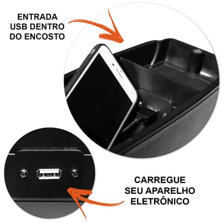 Imagem de Encosto Descanso Braço Apoio USB Polo 02 03 04 05 06 07 08 09 10 11 12 13 14 material ecológico
