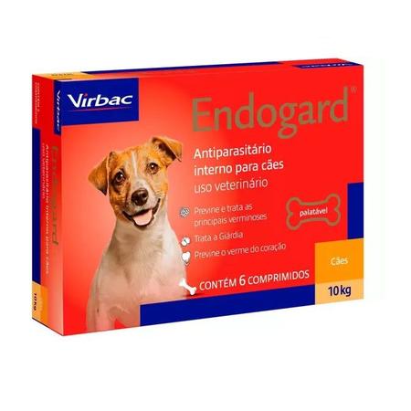 Imagem de Endogard Para Cães Até 10Kg Virbac - 6 Comprimidos
