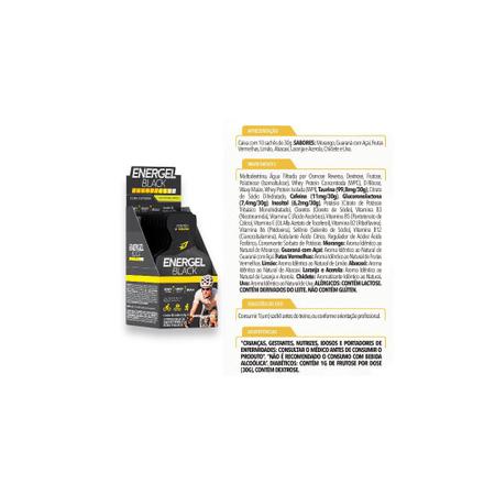 Energel Black - Body Action - 10 Sachês com 30g Imagem de Energel Black - Body Action - 10 Sachês com 30g