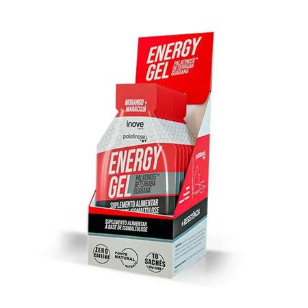 Imagem de Energy Gel Sabor Morango E Maracujá Display 10 Sachês 30G