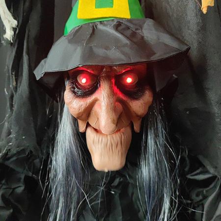 5 Pcs bruxa assustadora - Bruxas Decorações para Halloween - Decoração para  decoração casa assombrada bruxa falante animada enforcamentos Rock-br