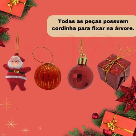 Enfeite de árvore de Natal Papai Noel fazenda (jogo 2) - Kasa57