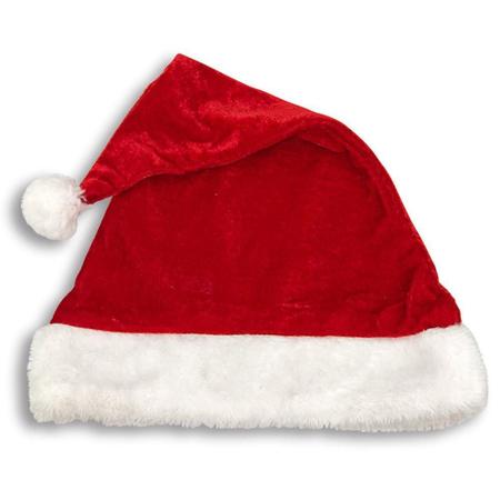 Enfeite Gorro Do Papai Noel Veludo Vermelho 40 Cm Touca - Wincy Natal Imagem de Enfeite Gorro Do Papai Noel Veludo Vermelho 40 Cm Touca