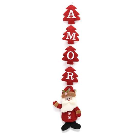 Enfeite Natal Papai Noel Ligado com Frases Vermelho -WINCY Imagem de Enfeite Natal Papai Noel Ligado com Frases Vermelho -WINCY