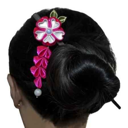 Imagem de Enfeite Para Cabelo Japonês Tipo Palito - Kanzashi. Modelo S