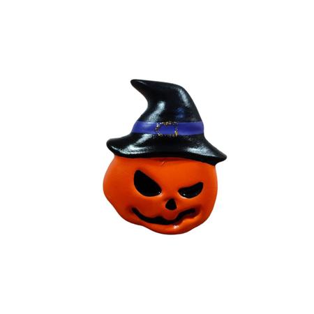 Imagem de Enfeite Trio Halloween Mini Morcego Caveira Abobora Chapeu