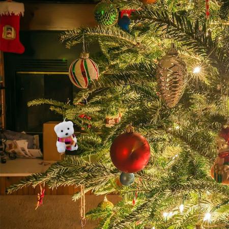 Imagem de Enfeites Pendentes Ursinhos Cachecol Para Árvore De Natal  Decoração Natalina - Art Christmas