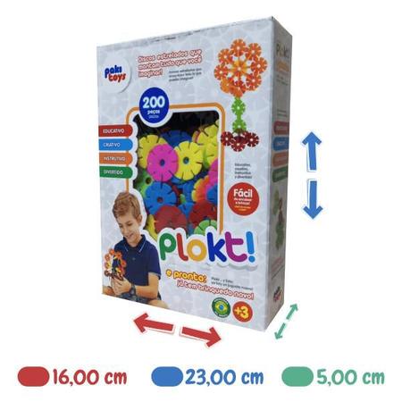 Imagem de Engrenagens para montar Plokt! 200 peças Paki Toys