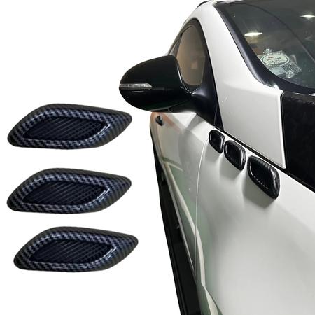 Entrada de Ar Lateral 6 unidades Universal Carbon Look Scoop - Veon Imagem de Entrada de Ar Lateral 6 unidades Universal Carbon Look Scoop