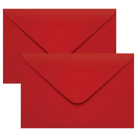 Imagem de Envelope Convite de Casamento Vermelho 160x235 Scrity 100un