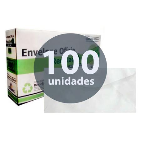 Imagem de Envelope ofício reciclado 114x229mm plastpark 100un