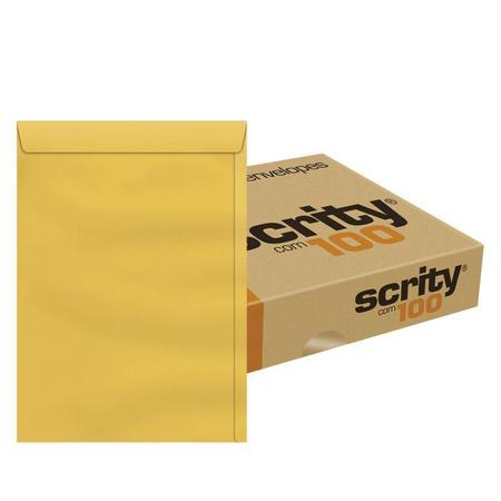 Imagem de Envelope saco ouro SKO336 260x360mm caixa com 100 unidades Scrity