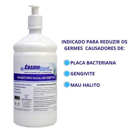 Imagem de Enxaguante Bucal Antisséptico Cosmogard 0,12% 1 Litro