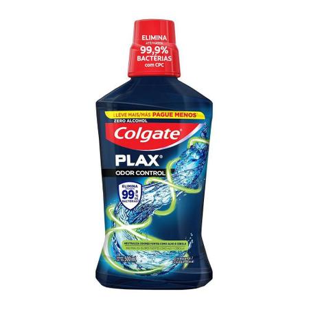 Imagem de Enxaguante Bucal Colgate Zero Ácool Plax Odor Control 500ml