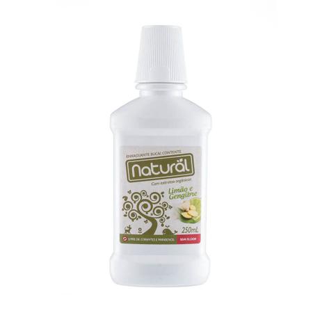 Imagem de Enxaguante Bucal Natural Contente Limão e Gengibre 250ml  Orgânico Natural