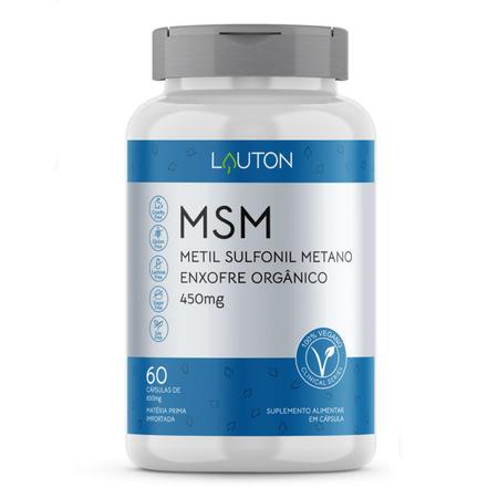 Imagem de Enxofre Orgânico 450mg Premium - MSM Metil Sulfonil Metano Vegano Lauton - Kit 6