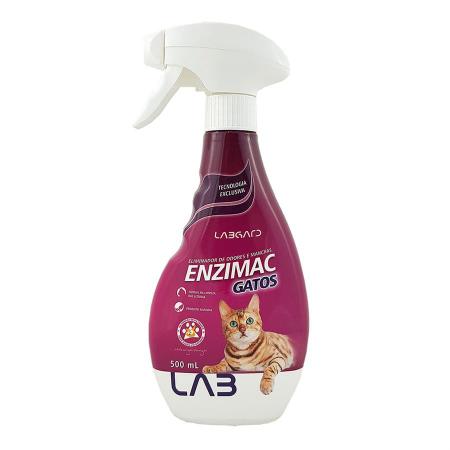 Imagem de Enzimac Spray Gatos 500ml Labgard Eliminador Odores e manchas