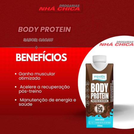 Imagem de Equaliv Body Protein 250ml - Shake Proteico Sabor Cacau