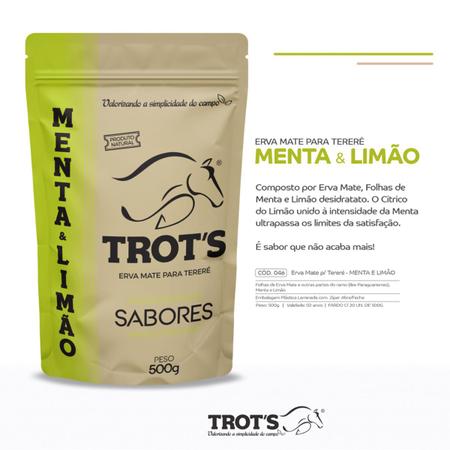 Imagem de Erva Mate Tereré Trot's Premium 500g Sabor Menta E Limão