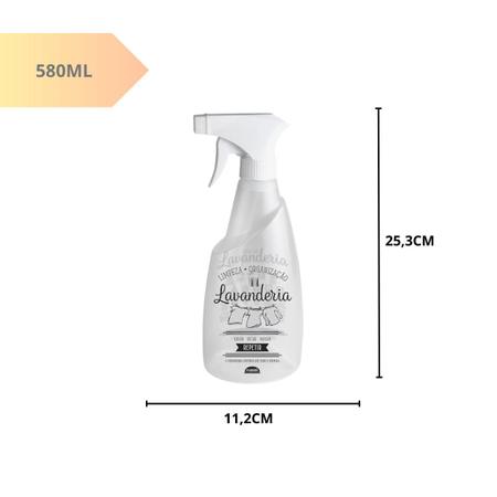 Esborrifador Pulverizador Multiuso Água 580 Ml Decorado Plástico Plasútil Imagem de Esborrifador Pulverizador Multiuso Água 580 Ml Decorado Plástico Plasútil