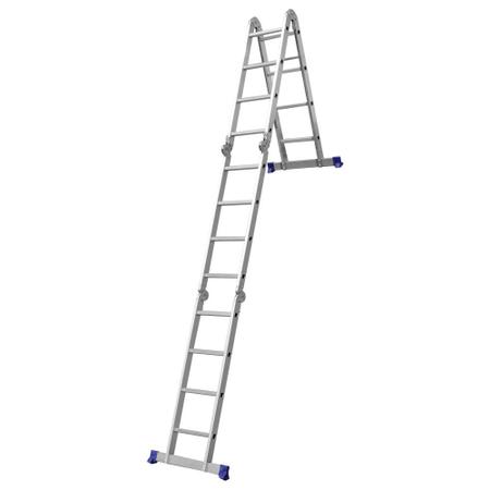 Imagem de Escada Articulada 16 Degraus 4x4 Em Alumínio Mor