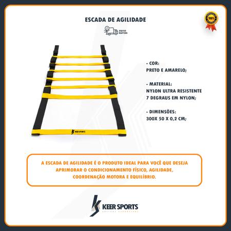 Imagem de Escada De Agilidade Para Treino Circuito Funcional Ajustável