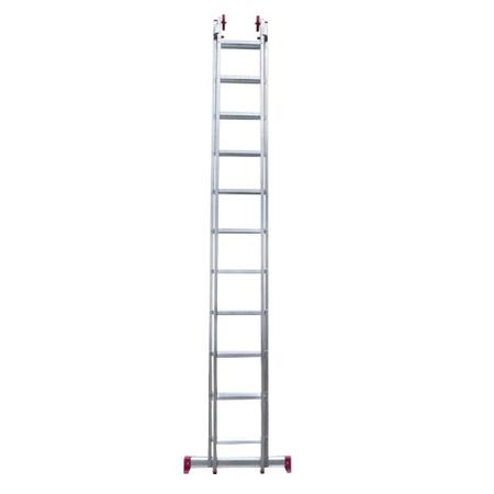 Imagem de Escada de alumínio extensível 2 x 11 degraus 3,25 x 5,56 m - MODELO 3 em 1 - Rotterman