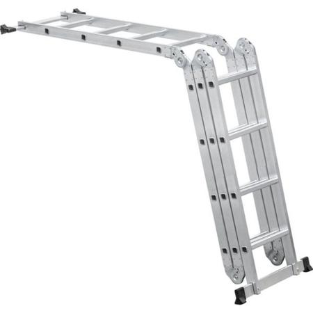 Imagem de Escada multifuncional de alumínio 16 degraus 4 x 4 - Vonder
