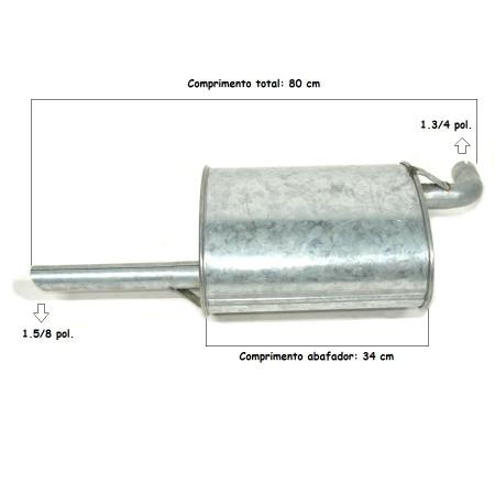 Imagem de Escap Abafador Traseiro Corolla 1.8 16v 1998-2002