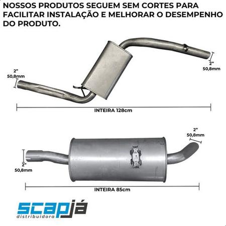 Imagem de Escapamento Completo Santana Quantum 1.8 2.0 Automático 1991