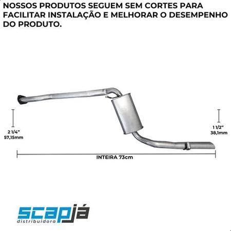 Imagem de Escapamento Silencioso Intermediário Santana 1.8 8v 97 A 02