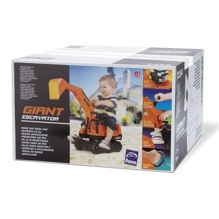 Retroescavadeira Escavadeira Infantil Trator Brinquedo Gigante Giant Roma -  Escorrega o Preço