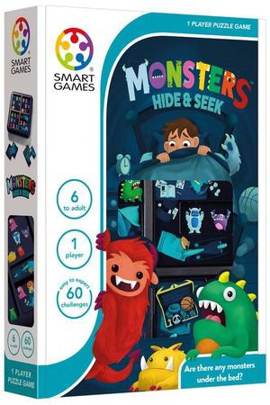 Jogos Inteligentes Quebra-cabeça Educacional Esconde-Esconde com Monstros +6  Anos
