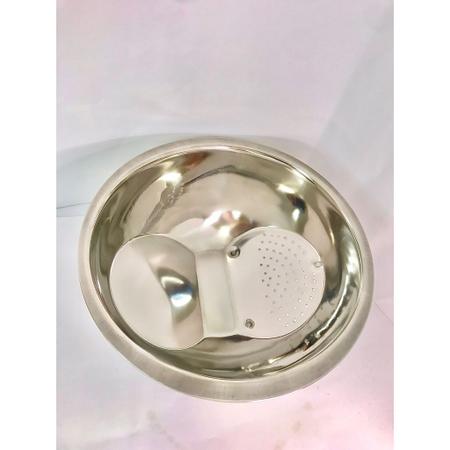 Escorredor de arroz macarrão inox gourmet 20cm - Filó Modas Imagem de Escorredor de arroz macarrão inox gourmet 20cm