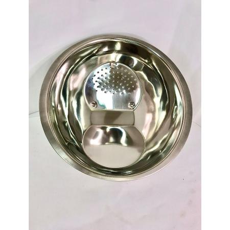Escorredor de arroz macarrão inox gourmet 20cm - Filó Modas Imagem de Escorredor de arroz macarrão inox gourmet 20cm